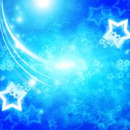 glowing stars on blue background N3
