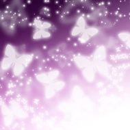 abstract light background with butterflies