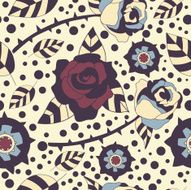 pattern with roses N12