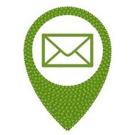 Four Leaf Clover of Envelope in Navication Icon