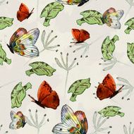 nature seamless texture watercolor N20