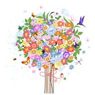 Festive romantic tree N4