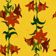 Seamless pattern with lilies N14