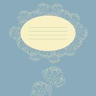 Floral card N33