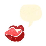 retro cartoon lips N3