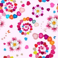 Seamless pattern with hearts N95