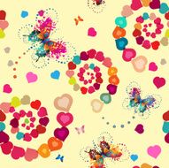 Seamless pattern with hearts N96