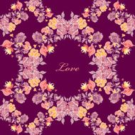 Vintage roses seamless pattern