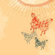 vector butterfly background