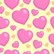 Seamless background with hearts 2