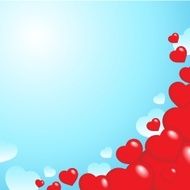 Heart theme background 2