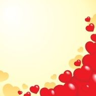 Heart theme background 1