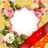 Background with butterflies N13