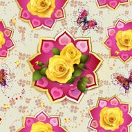 Seamless pattern with roses N102