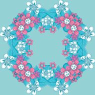 Seamless Pattern with floral ornament N110