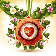 Heart with flowers N2
