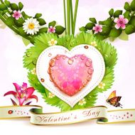 Heart with flowers N5