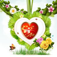 Heart with flowers N7
