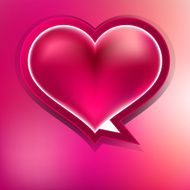 Valentine heart on abstract EPS 10