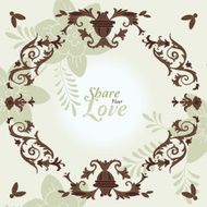 Love Flowers Elegant Card