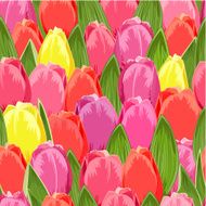 Spring Texture of tulips seamless N2