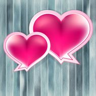 Valentines Day background with heart EPS10