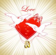 Romantic invitation card N2