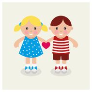 Kids holding heart N2