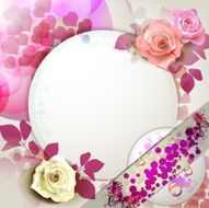 Background with roses N11