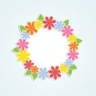 floral frame N175
