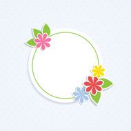 floral frame N177