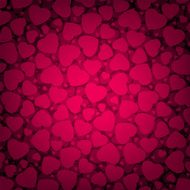 Purple Valentine&#039;s day with hearts EPS 8 N2