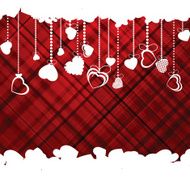 Hearts Valentine&#039;s day or Wedding template EPS 8