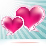Heart shaped vector bubbles EPS8 N5
