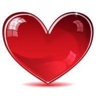 Red shiny heart