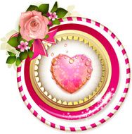 Heart with rose N2