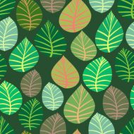 Seamless The leaves and branches N9