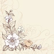 Abstract vector flower background N2