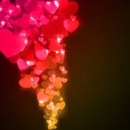 Flying hearts Valentine&#039;s day or Wedding EPS 8 N3