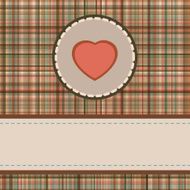 Vintage valentine's day card EPS 8