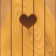 Heart on wooden background N2