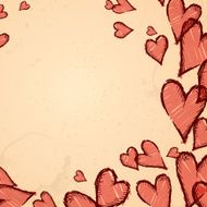 grunge heart background N7