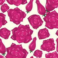 Seamless pattern of roses N13