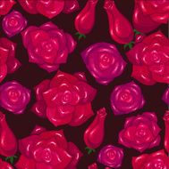 Seamless pattern of roses N14