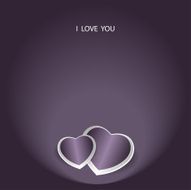 Valentine&#039;s card with text and heart shape Vector ilustration N20