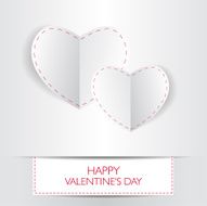 Valentine&#039;s card with text and heart shape Vector ilustration N22