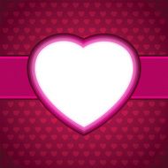 Heart Valentines day card vector background EPS 8