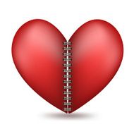 heart halfs with a binder