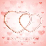 Pink background with hearts