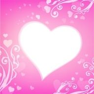 Heart shape frame N8